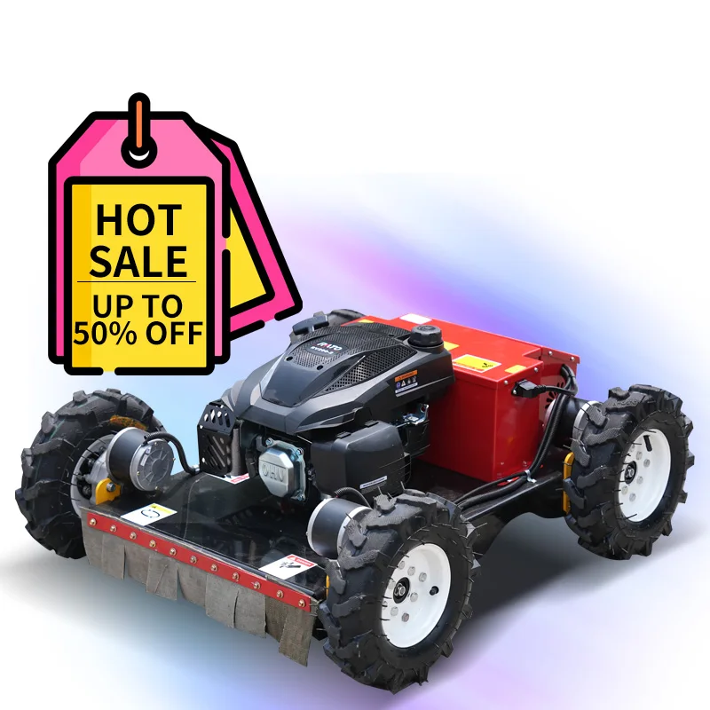 Agricultural Robotic Gasoline Self-Charging Battery Powered Wireless Radio Control Lawn Mower Robot