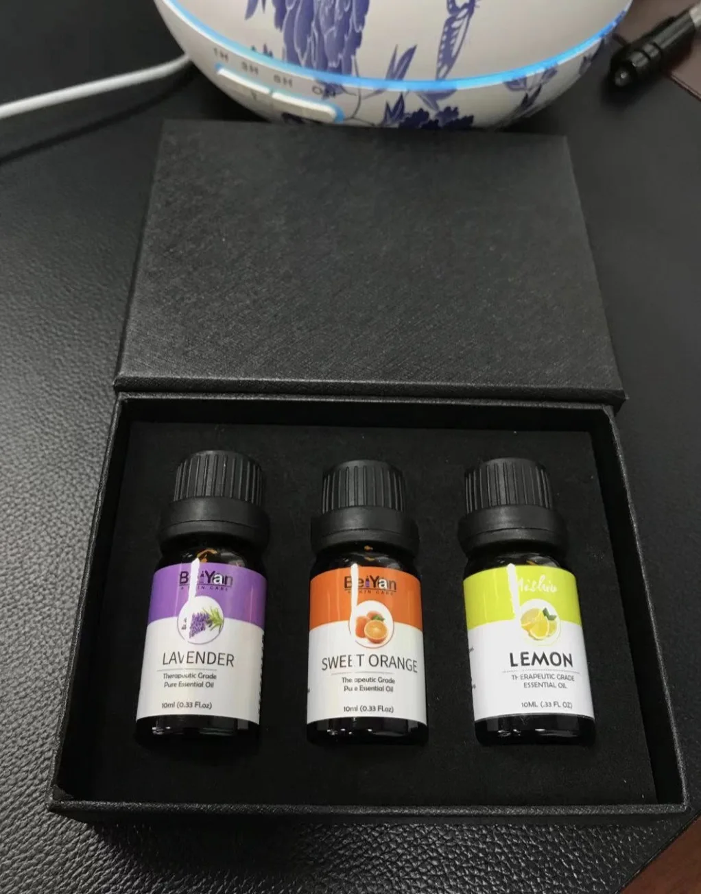 Private Label Natural Pure Essential Oils Set 3x10ml For Yoga Meditation Room Fragrance Bathing and Relaxation Candle making