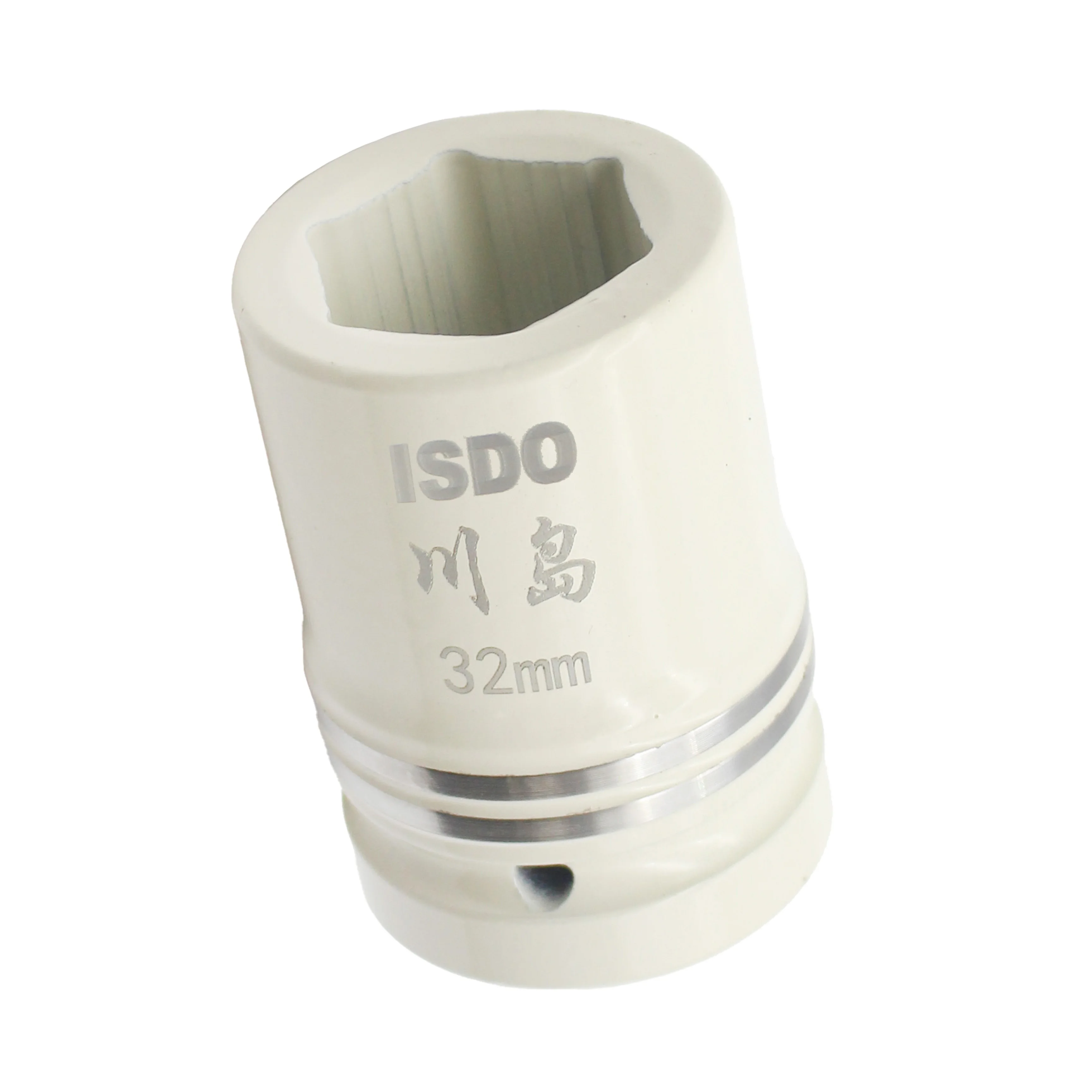 Special 1 inch Drive Metric Deep Impact Socket Industrial-grade Paint Sleeve White Baking Paint Heavy Duty Socket