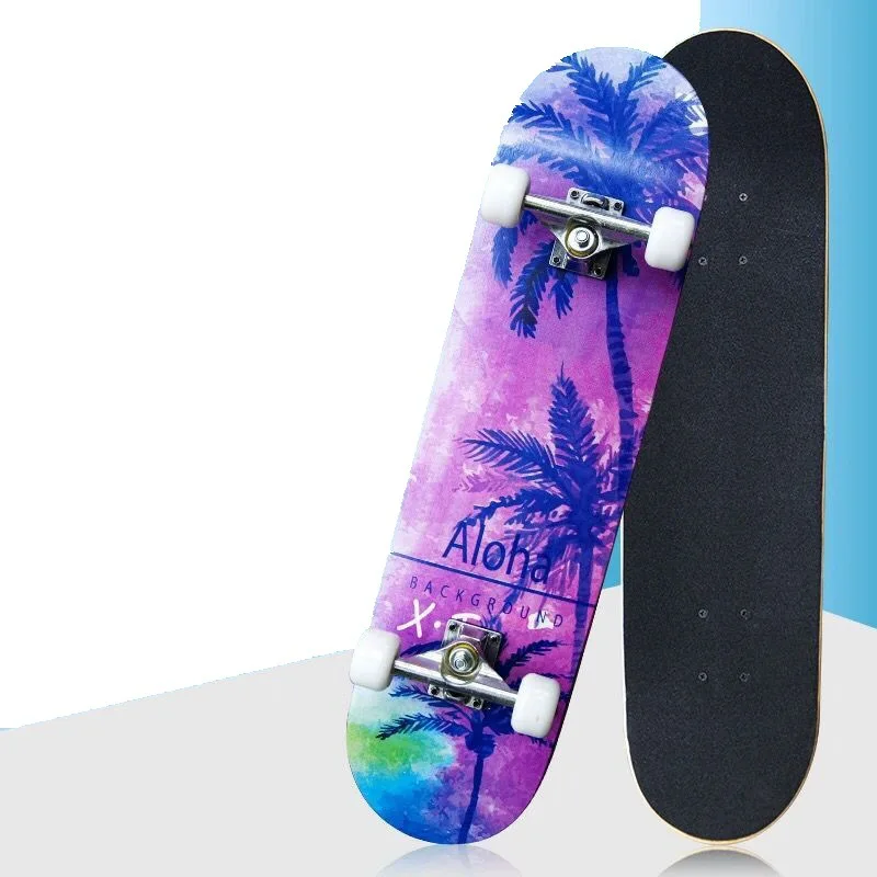 7 Layer Canadian Maple Double Kick Concave Standard and Tricks Skateboards  for Kids and Beginners