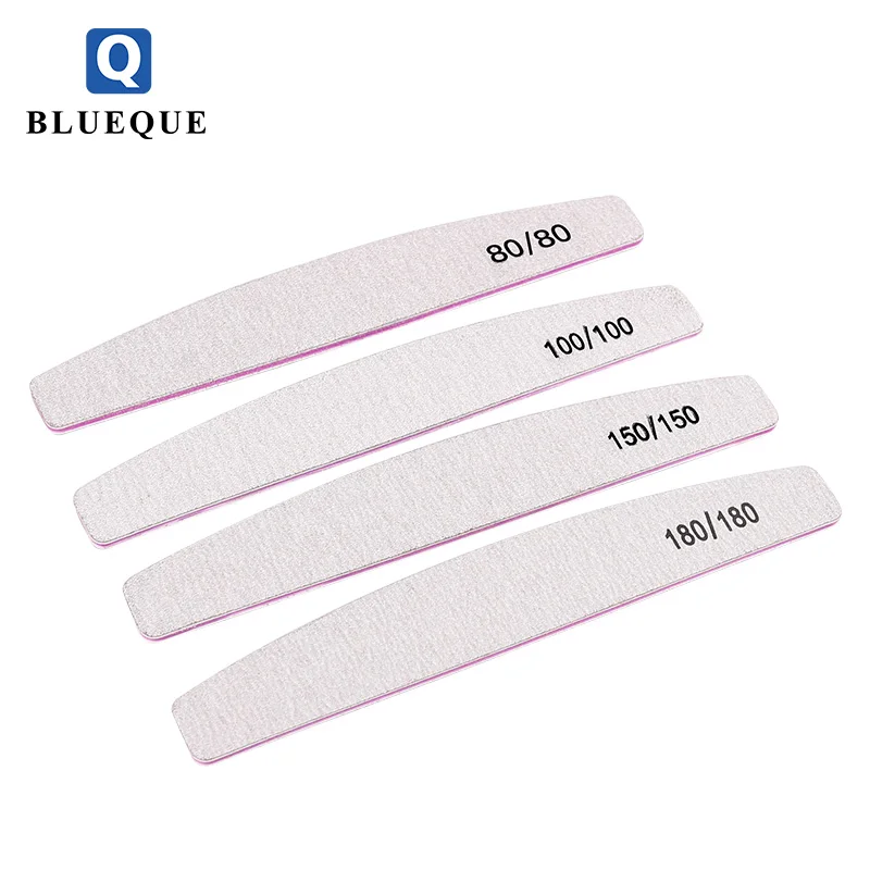Professional Nail Files Double Sided Emery Board(100/180 Grit) Nail Styling Tools for Home and Salon Use