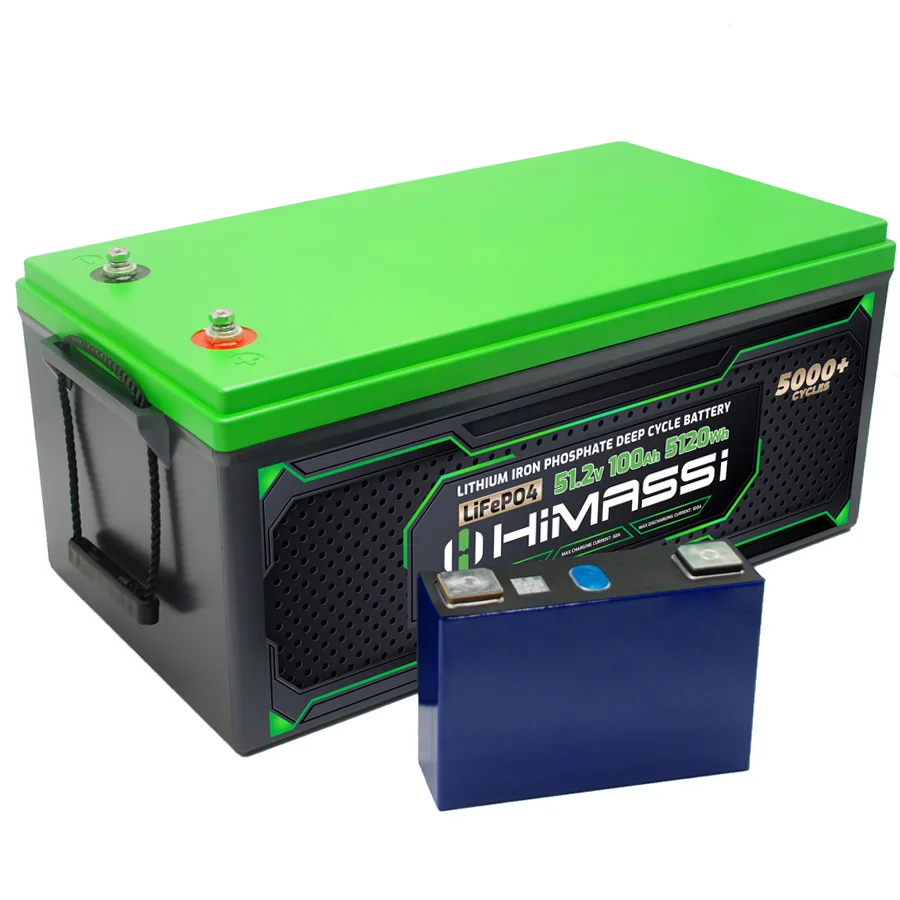 Himax 12.8V 250Ah BLUETOOTH Rechargeable Lithium Battery LiFePO4 0.2C Discharge Rate battery Pack ABS case Iron Case Optional