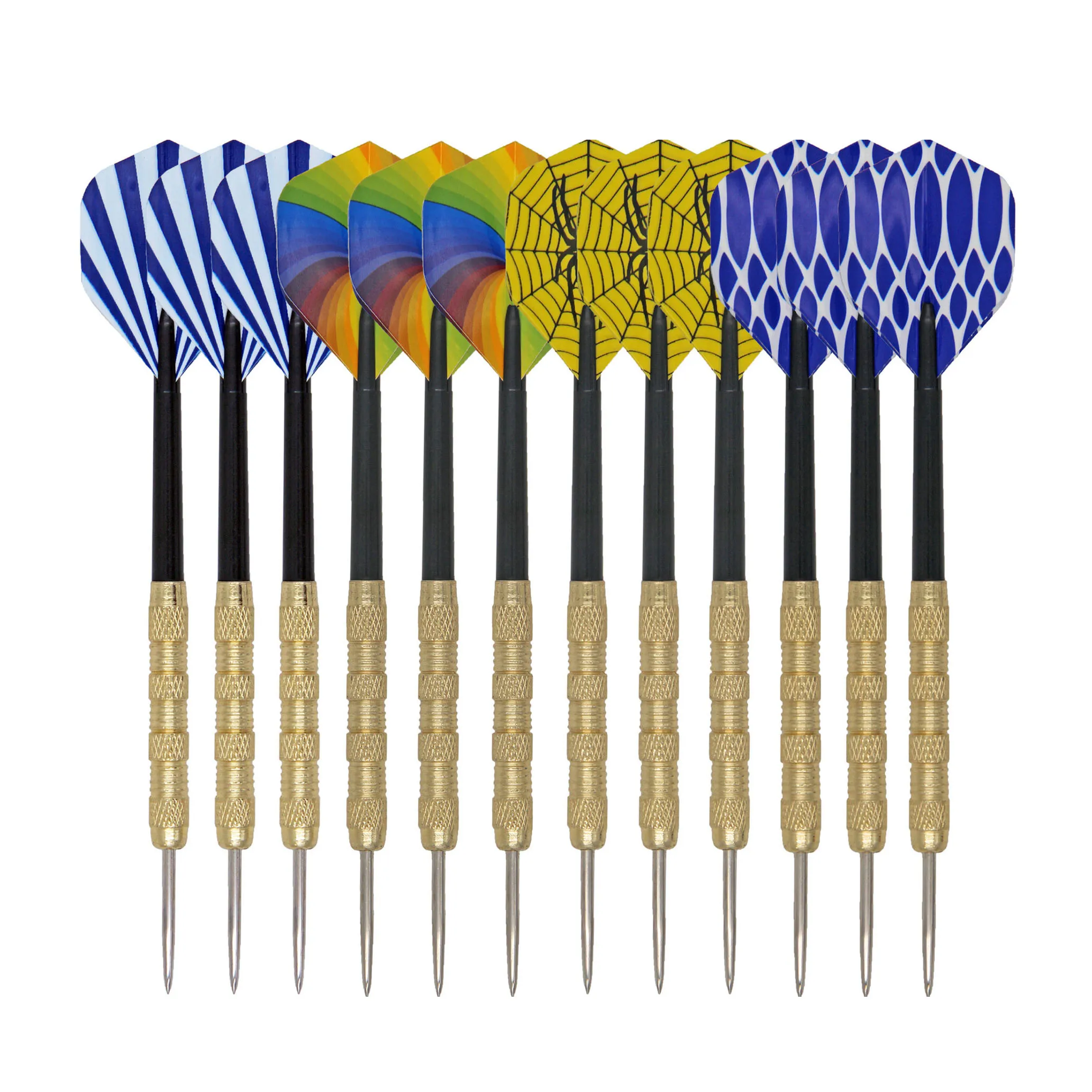Multiple Styles Darts Flights free combination14g Brass Iron Dart Set with High Quality Steel Tip Darts