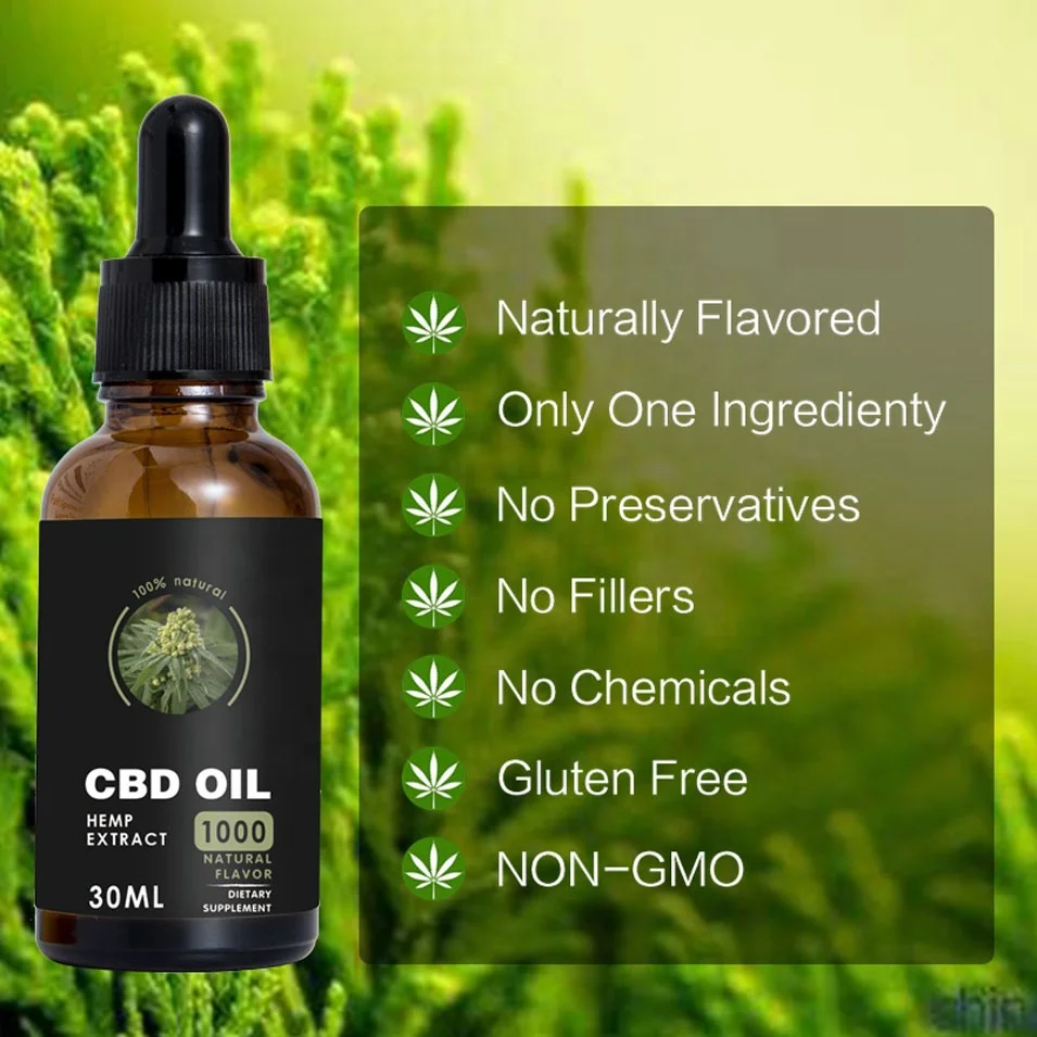 
Hemp cbd Oil Drops High Strength Natural Organic Pain, Sleep Anxiety, Stress Relief 