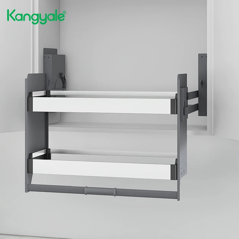 Kangyale Kitchen Hardware Accessories Cabinet Pull-down Shelf Kitchen Lifting Storage System High Pantry Drawer Lift Baskets