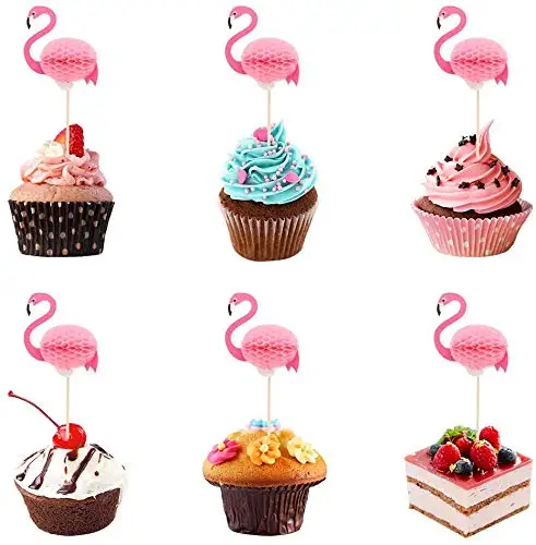 
Flamingo Cocktail Picks Cake Decoration Graduation Party Decorations Cake Topper Picks 