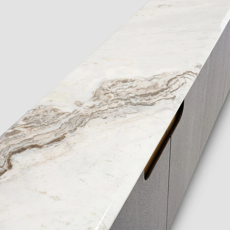 Итальянский столовый шкаф для ресторана современный простой легкий роскошный хранения с металлической краской