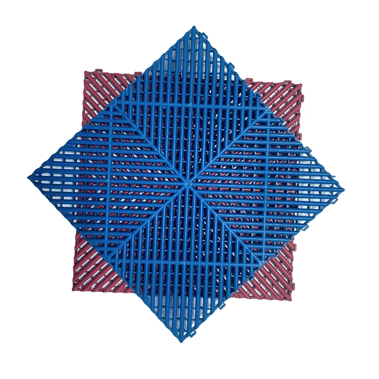 PP Environmental Protection Garage Easy Clean  Car Wash Room Non-Slip Interlocking Floor Mat