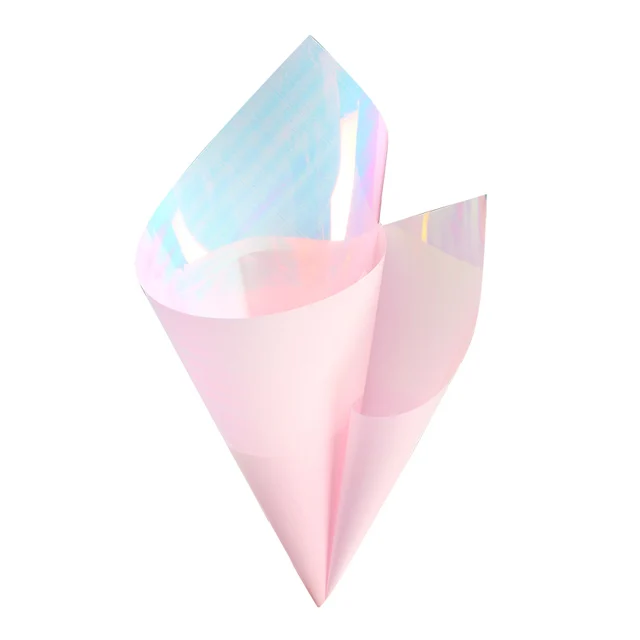 Flower wrapping paper waterproof  two-color magic color film flower shop