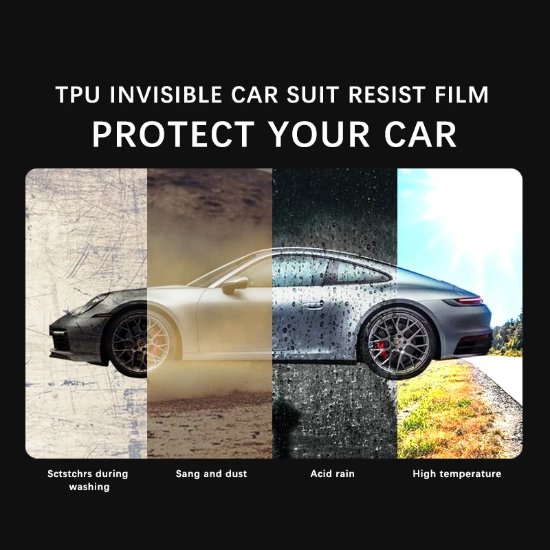 Pet Auto Paint Protective Film 7.5mil Ppf Auto Color Changing Film Self-Healing Color Body Anti-Scratch Auto Film