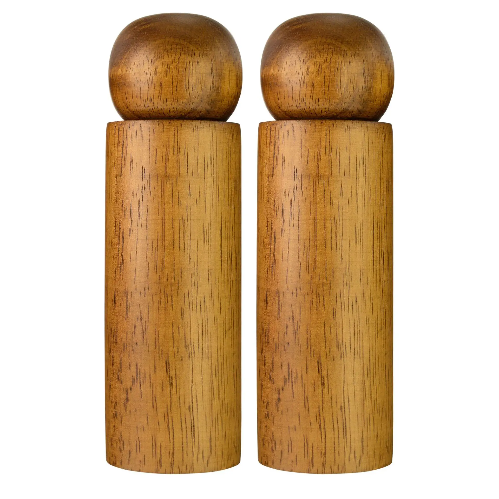 Classic Wooden Pepper Mills with Ceramic Grinding Mechanism