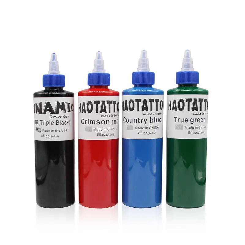 14 pieces of tattoo ink 14 color set 1 ounce 30 ml/bottle of tattoo ink pigment set for 3D make-up beauty skin body art