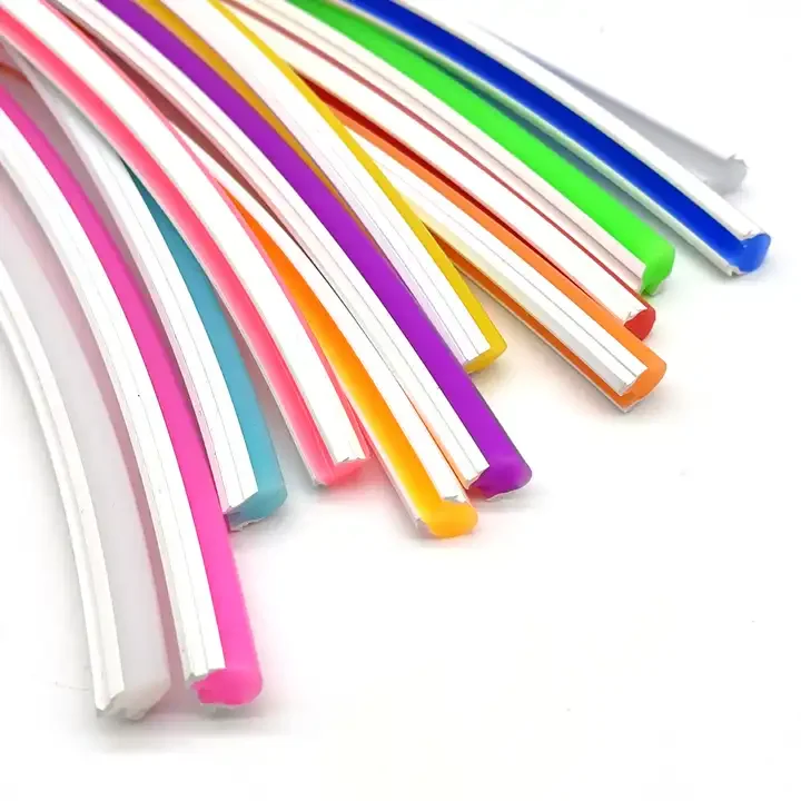 Factory  price Pure Silicone Flexible 8mm LED Neon Tube Separation led diffuser for Advertising Signs
