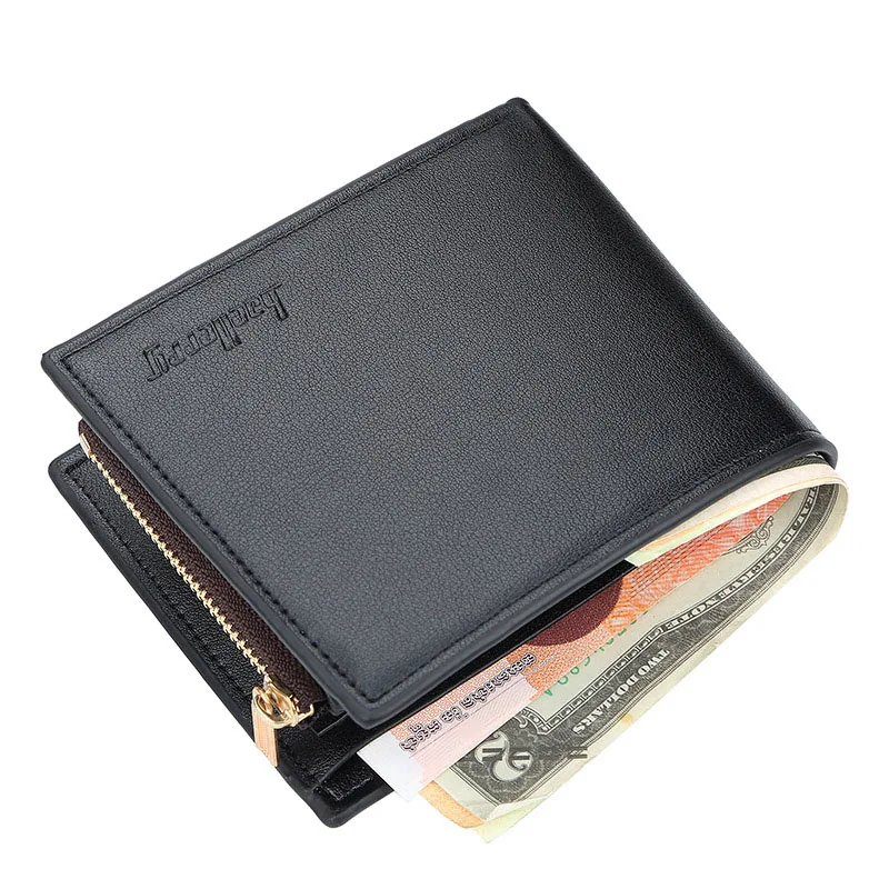 New Style Large Capacity Short Section Zipper Male Vertical Men Coin Card Case Wallet Purse