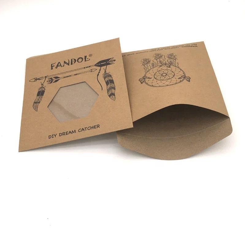 Складной конверт из крафт-бумаги на заказ