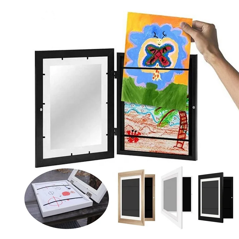 Children Art Frames Magnetic Front Open Changeable Kids Frametory For Poster Photo Drawing Paintings Display Home Decor