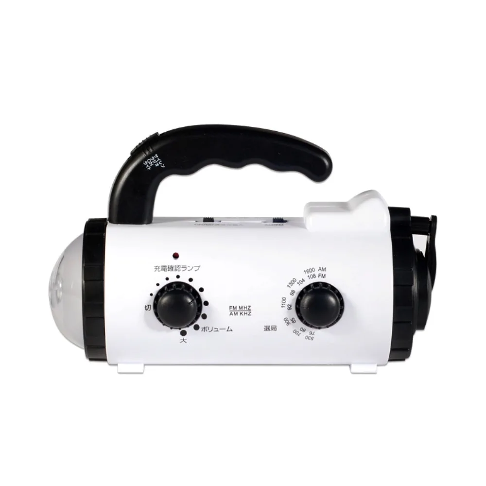 Hand windup flashlight radio national japan radio with micro USB phone charger and SOS flasher