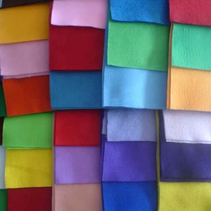 Manufacturers supply 1-5mm thick colored wool felt for children DIY decorative sound insulation felt non-woven felt non-woven.