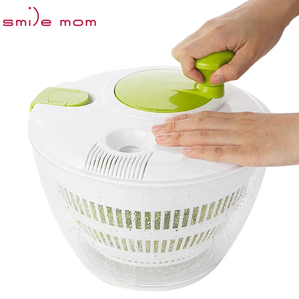 Кухонная пластиковая сушилка для фруктов и овощей Smile mom 4 л Спиннер салата с