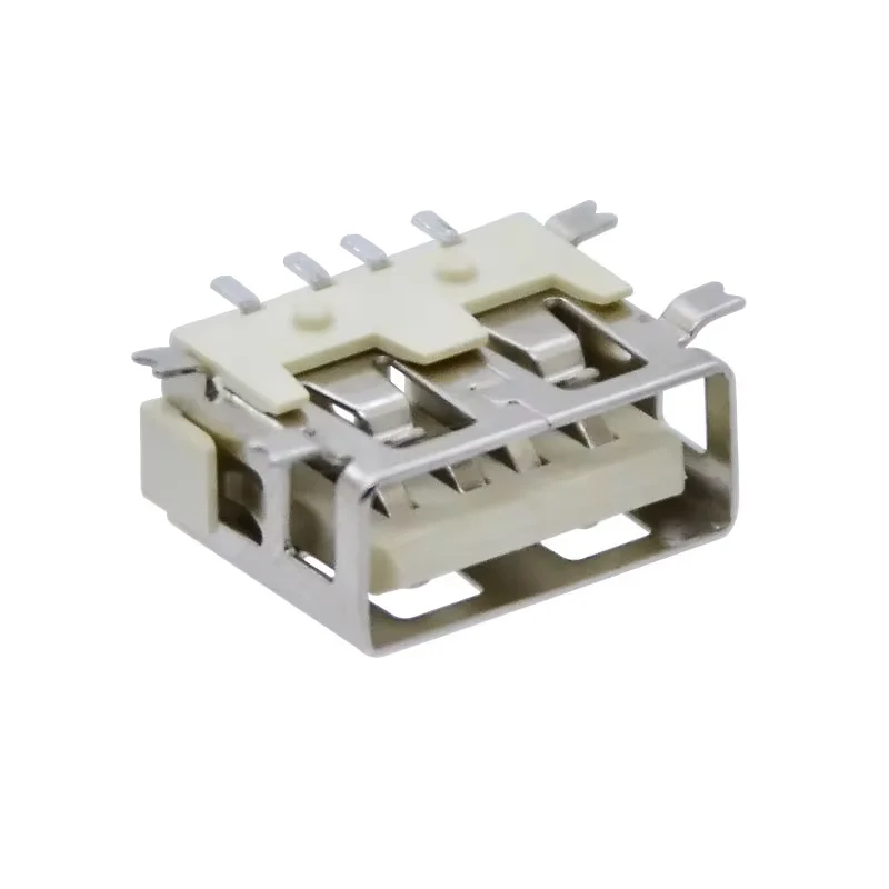 Board Guide USB 2.0 Type A Female Socket 4 Pin 4 Position Horizontal SMT SMD Short Model USB A Receptacle Connector