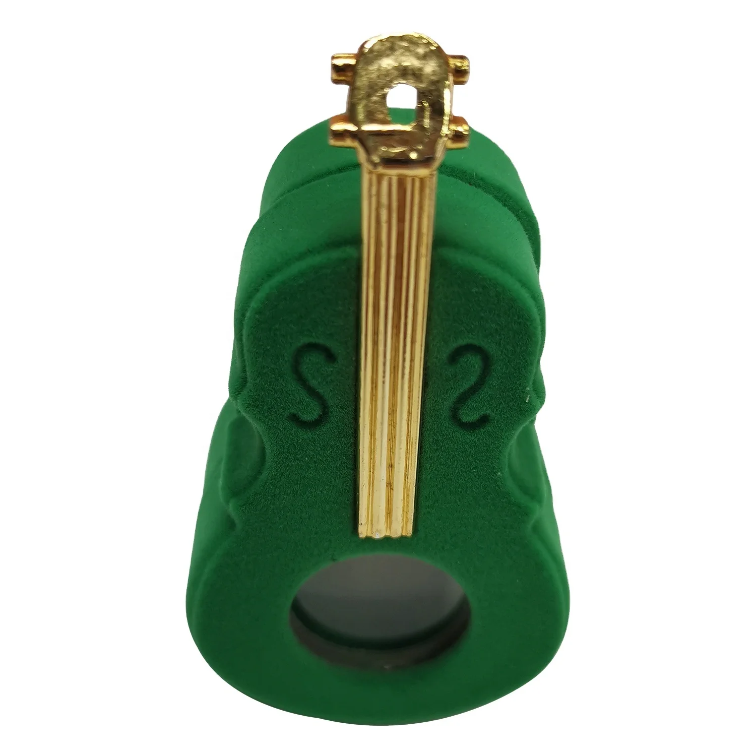 High End Vintage Pink Gift Storage Display Green Luxury Violin Shaped Jewelry Velvet Ring Necklace Earrings Anniversary Gift Box