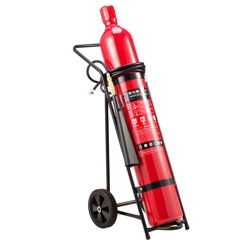 MT20/25/50 Fire protection high pressure gas fire fighting fire extinguisher co2 trolley supplier
