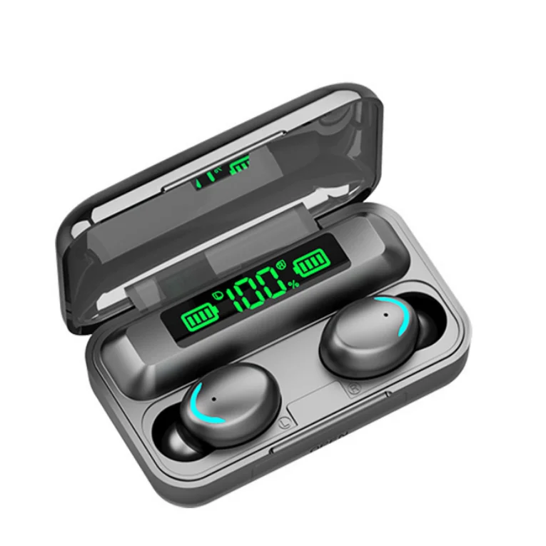 Cheap Charger Box Noise-Reduction IPX7 Waterproof 9D Stereo Sport Earbuds Headset BT Earphone Headphone F9-5C