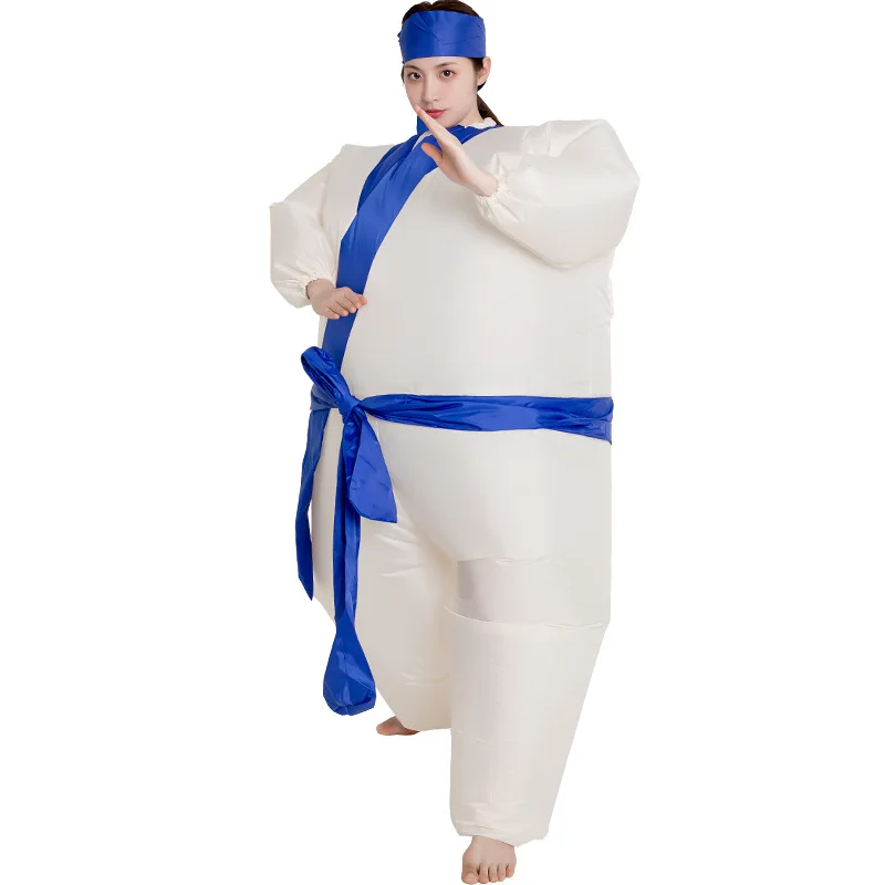 Wholesale New Design Party Fancy Inflatable Costume Funny Halloween Blow up Costume Cosplay Factory Price Adult Sumo Wrestler Su