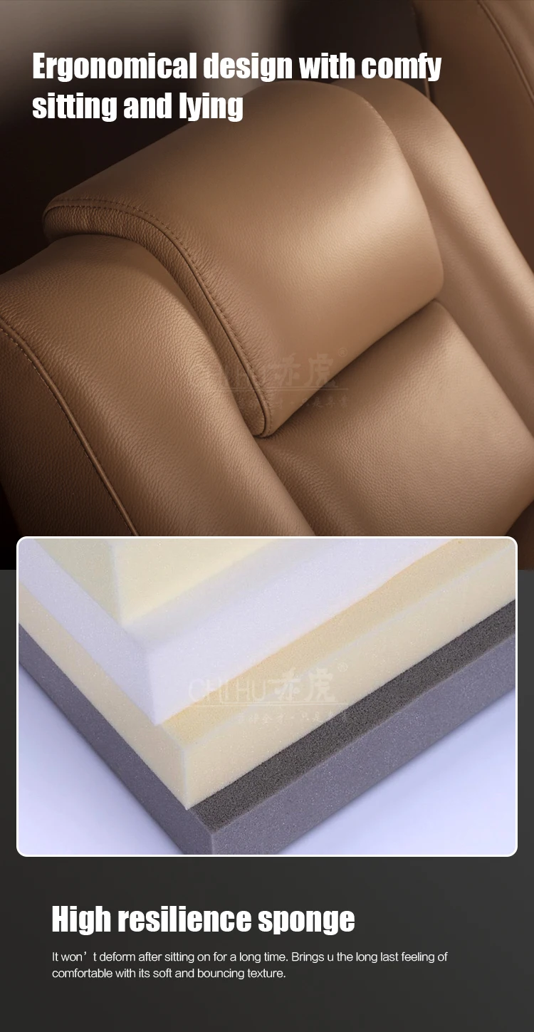  Light brown color home theater VIP electric recliner Villa cinema seat CHIHU lazy boy power reclining Cinema