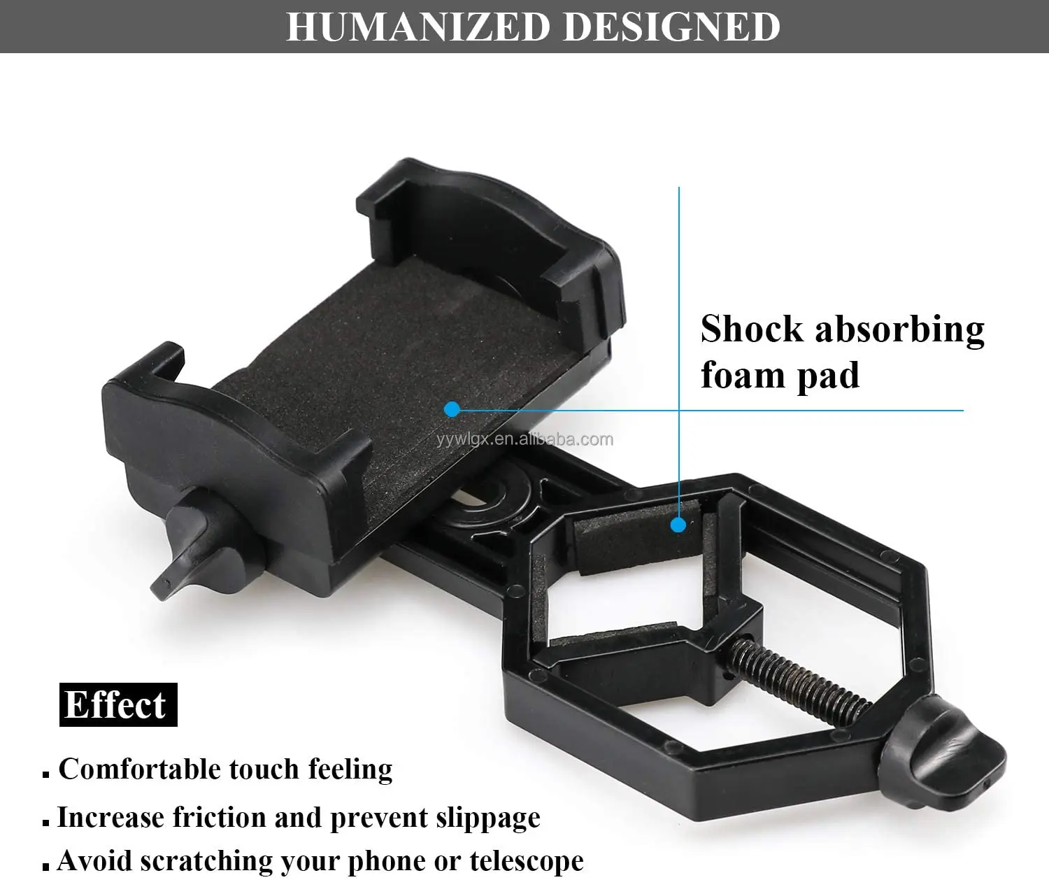 Universal Telescope Camera Adapter Cell Phone Adapter Mount Clip Bracket Mount Holder for  Binoculars Monocular Microscope