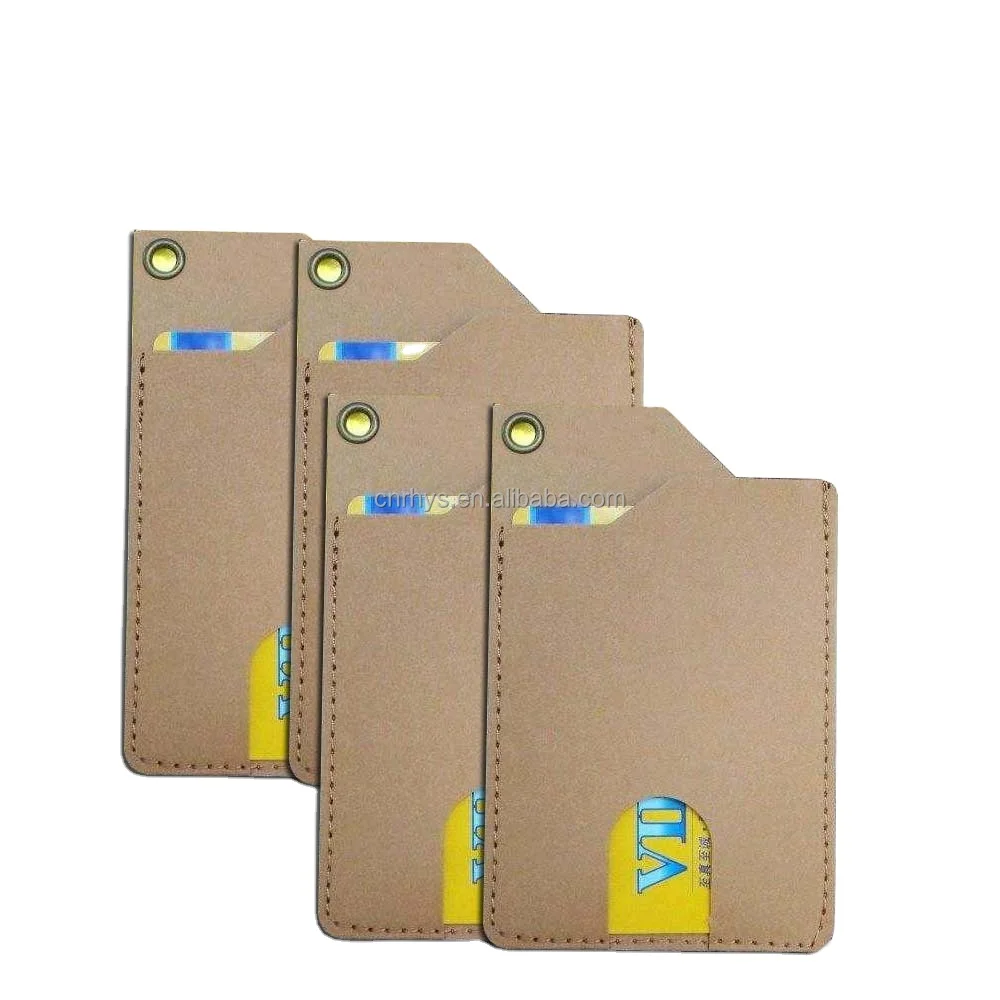 Credit Card Holder Washable Sleeve with Key Hole Handmade Paper