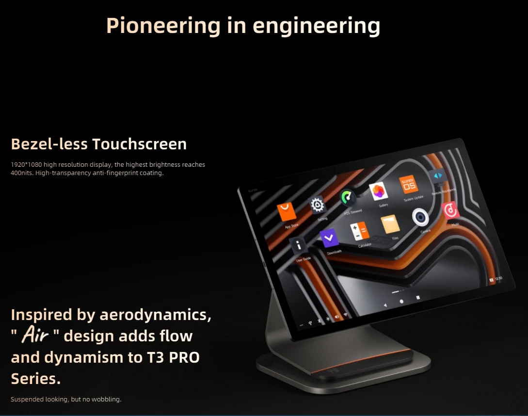 Sunmi T3 Pro mAX Android 13 E-boleta с сенсорным экраном Pos-система кассовый терминал Pos-планшет система заказа Pos-машина принтером