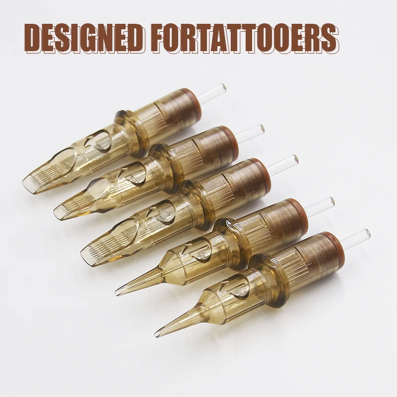 XJ 20pcs 0.3mm 0.35mm Microshading Microblading Tattoo Cartridge Needle Cartuchos De Tatuaje 316 Tattoo Needles Cardridges