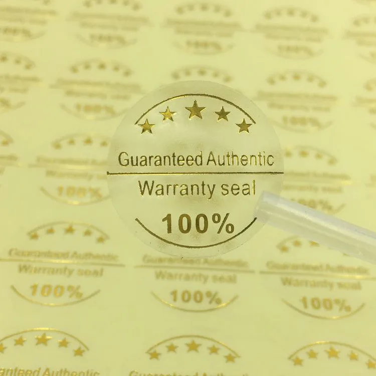 Custom Perfume Bottle Stickers With Clear Logo Gold Foil Glue Waterproof Stickers Cheap Price Tag Printing