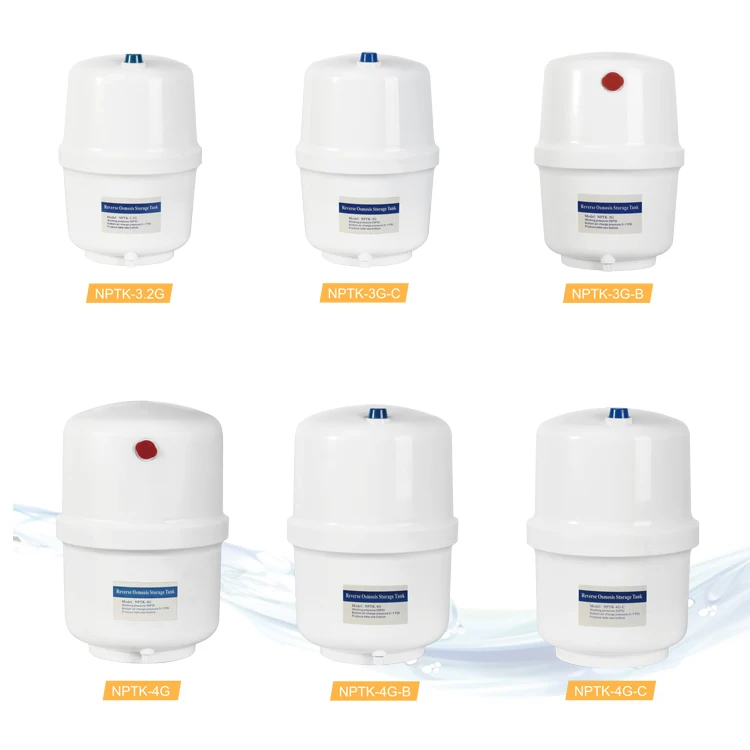 [NPTK-3G-D]Food grade reinforced PP RO Pressure Tank RO Water Filter Storage Tank With tyre valve core
