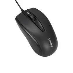 Wholesale black V13 business mouse noiseless rechargeable anti slip desk wired computer mouse