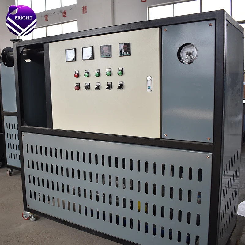 Bright custom electric thermal oil heater circulating heating system with cooling unit for petrochemical industry
