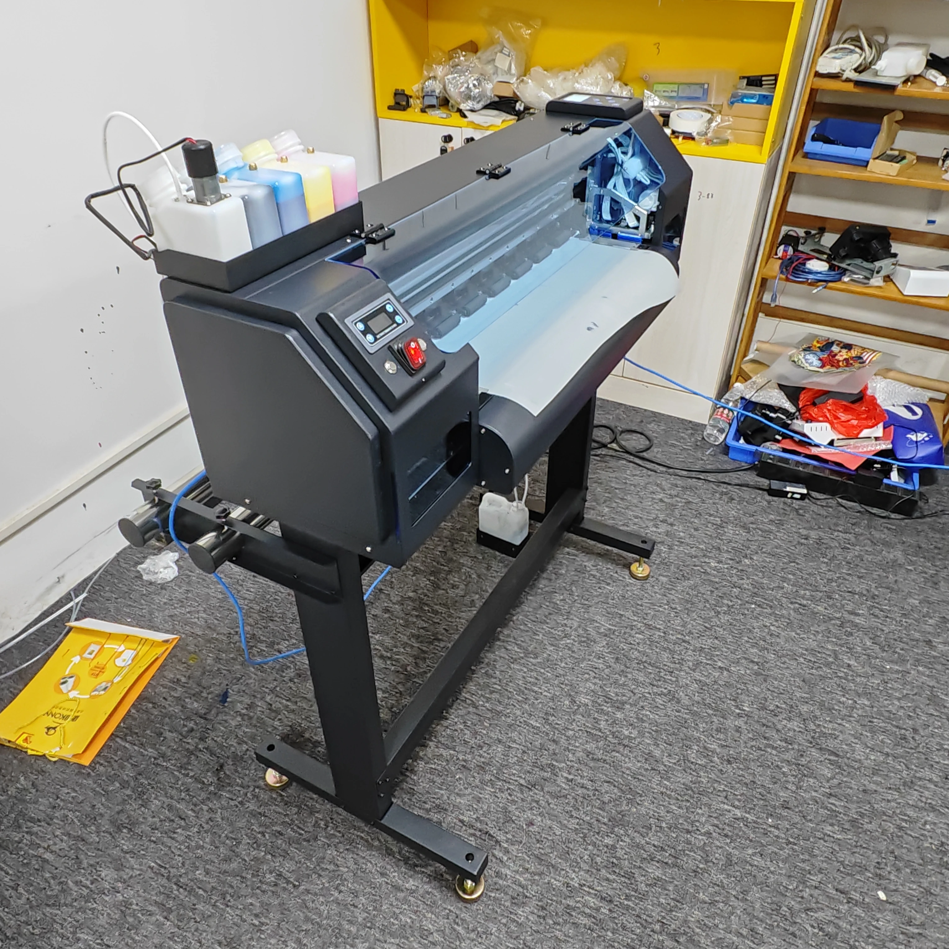 60CM Dtf Digital Tshirt Label Logo Transfer Printer with Two I1600 Printhead Machine for T-shirt Clothes Garment Small Business