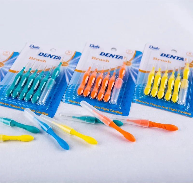 Oral care superior quality interdental brush soft tooth brush tooth clean orthodontic interdental brush.