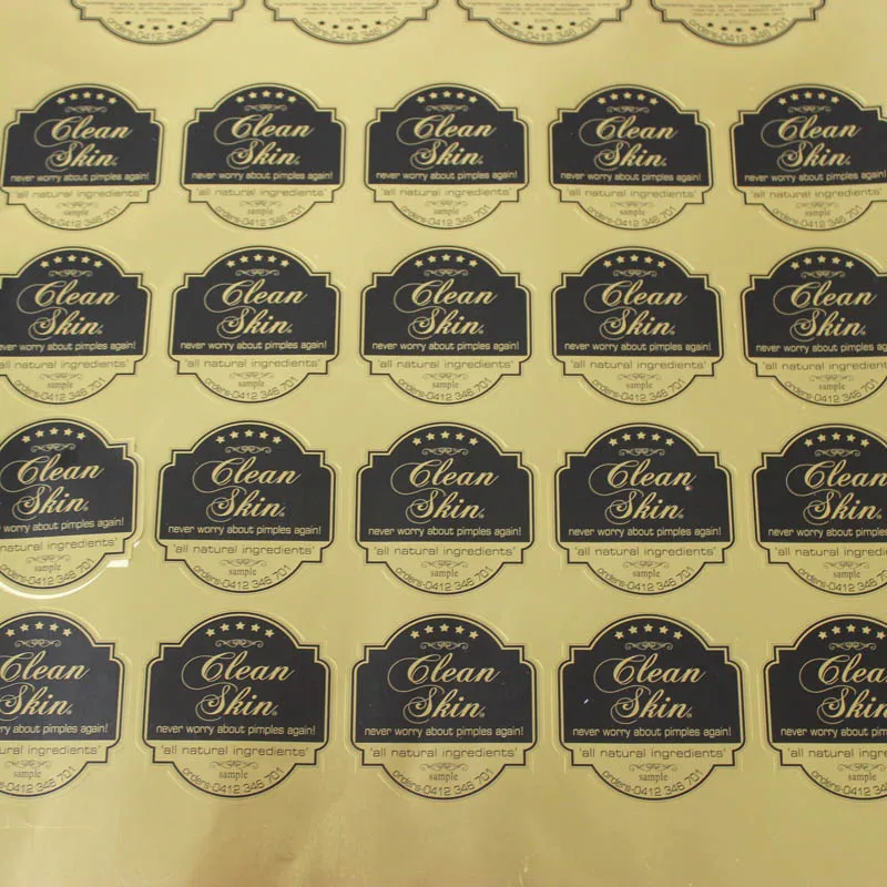 Custom glass bottle label roll, printing adhesive glossy laminated brand label for foods metallized paper for beer label