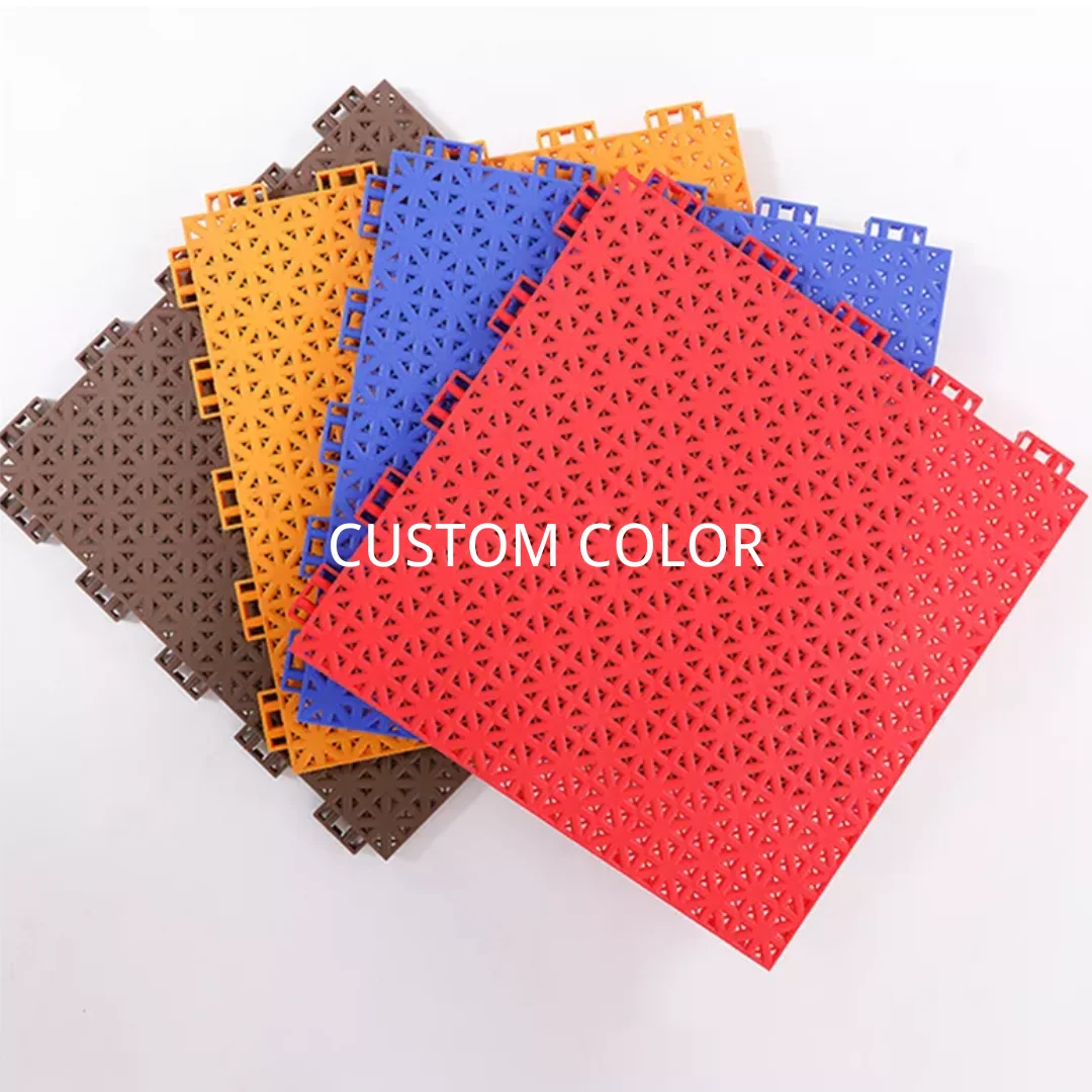 Экологичный и пригодный для переработки коврик роллерхоккея спортивного игрового спортзала напольное покрытие пиклебола