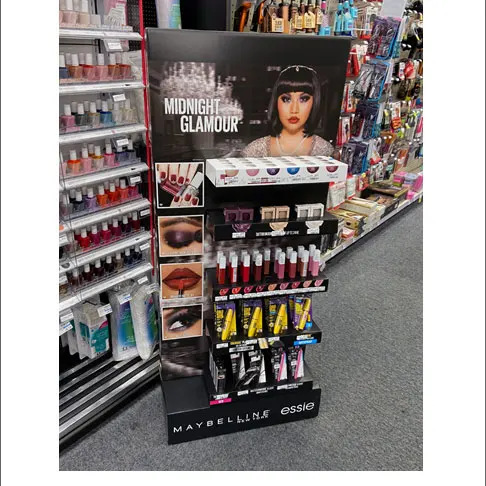 Wholesale OEM Cardboard Counter Box Cosmetic Beauty Salon Product Makeup Counter Top Display for Store