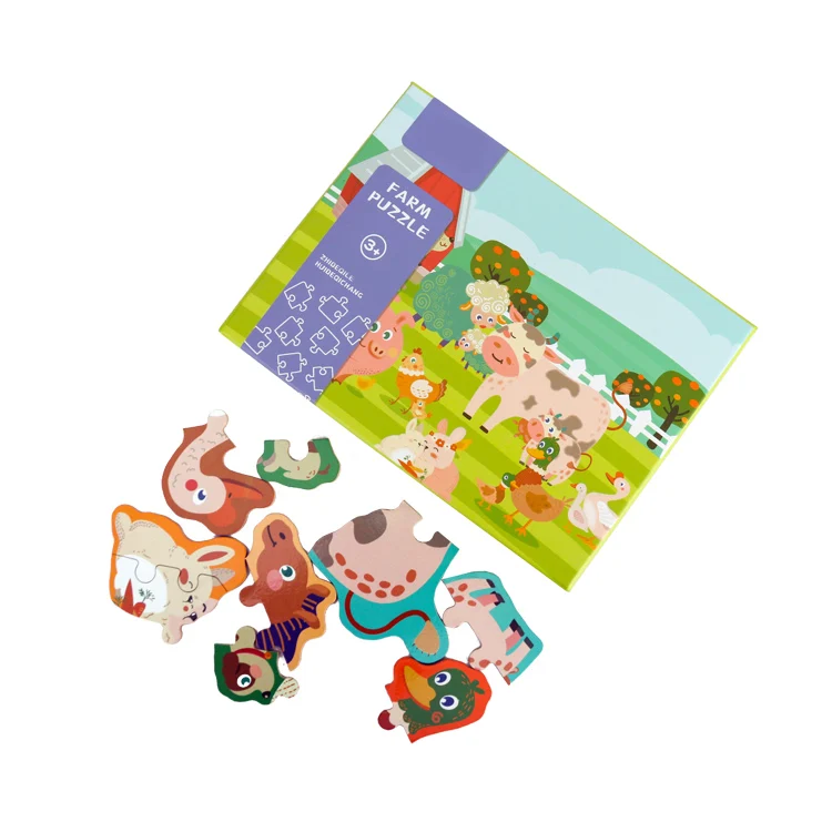 
 Лидер продаж, развивающие игрушки, обучающие фермерские животные, детские деревянные головоломки для малышей  