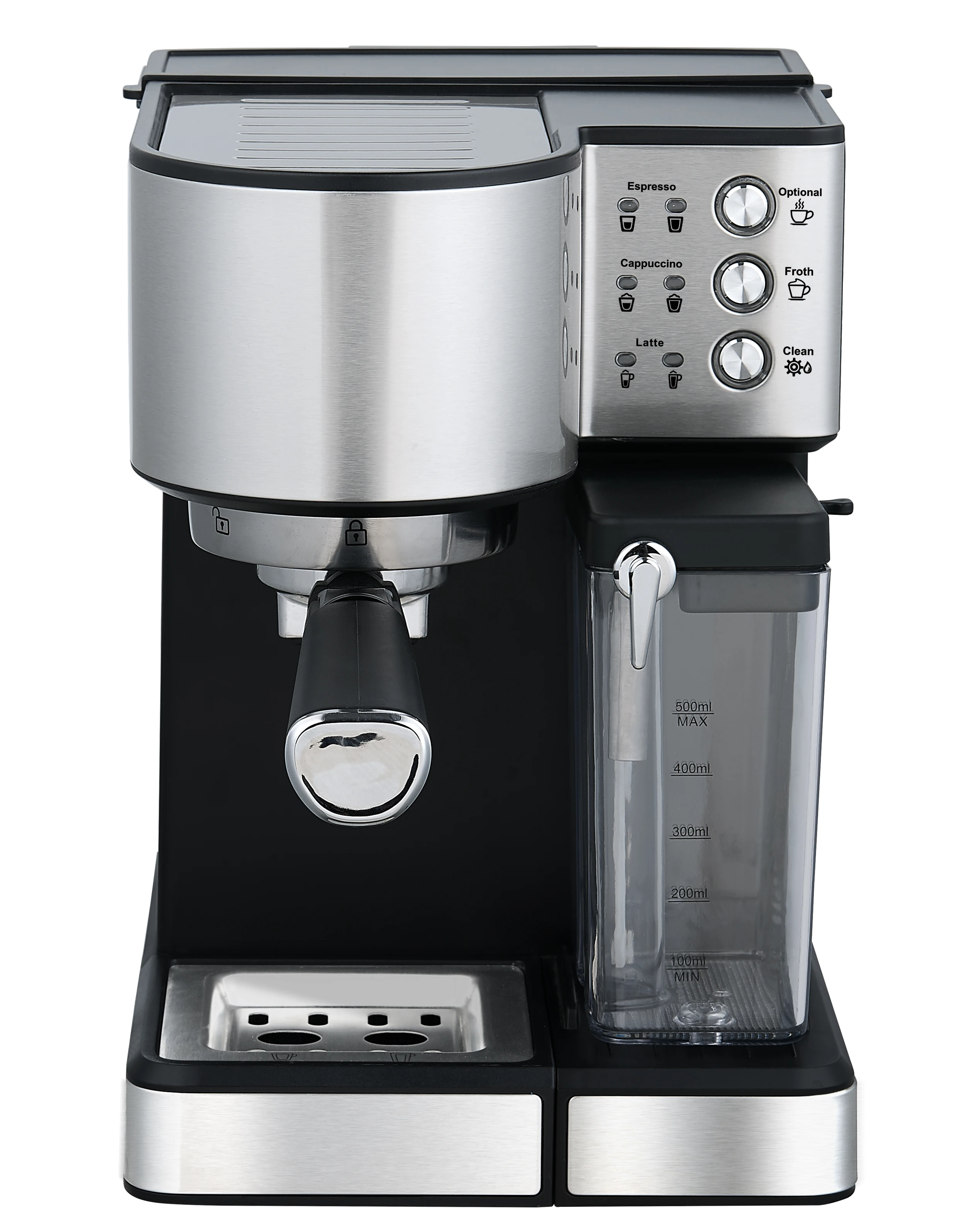 Electric Stainless Steel Home-used Coffee Maker 15 Bar Cappuccino  Latte Machine Espresso Coffee Machine