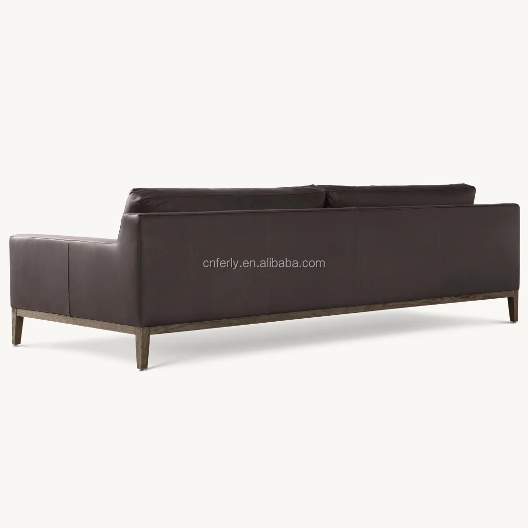 Ferly Hot Sale Italian Sofa Set Furniture Living Room Furniture Genuine Leather Sofa