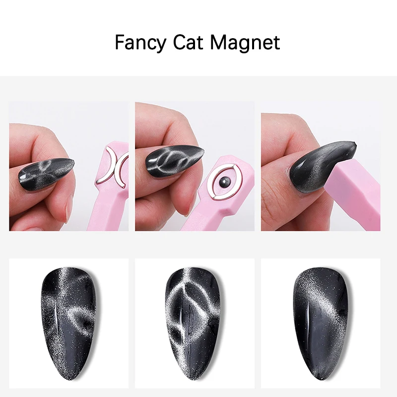 Double Head Multi-function Nail Magnet Tool 3 In 1 Double Head Strong Stick Magnetic For Cat Eye