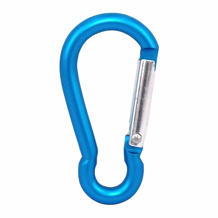 Factory Sell 14 Cm Large Carabiner Hook Mommy Stroller Hook With Sponge Handle Aluminium Alloy Hook Karabiner