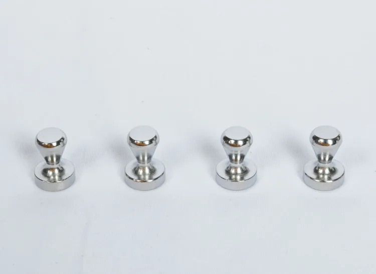 Black epoxy magnetic push pin custom size permanent refrigerator magnetic thumbtack