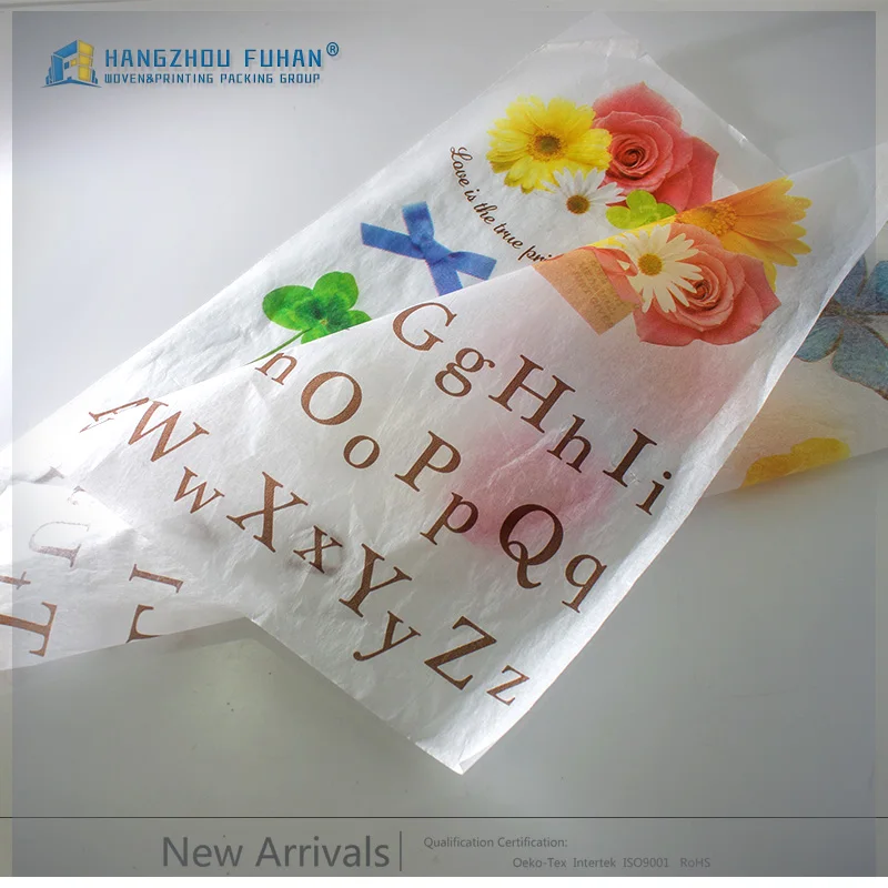 
 Экологичный логотип названия брендов Заказная шелковая бумага  