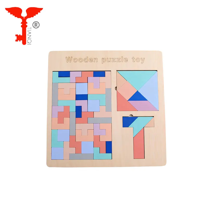 Ребенок интеллектуальное развитие тетрис Красочные игры Конструкторы desktop puzzle повседневное развивающие игрушечные лошадки